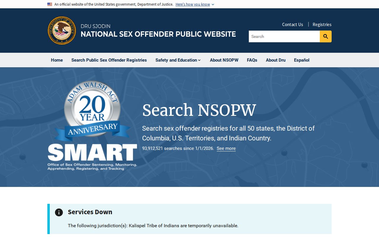 NSOPW national search layer used with Edwards County sex offender registry results