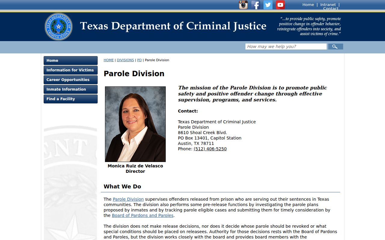 Edwards County criminal history Texas parole supervision